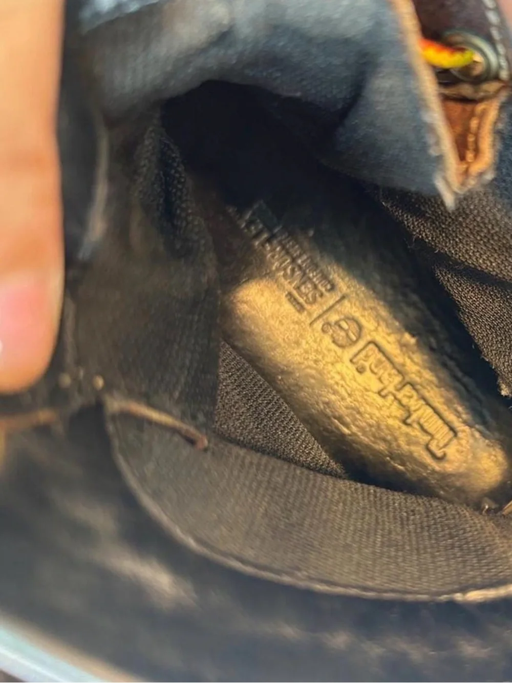 Men's Brown Leather Work Boots with Yellow Laces